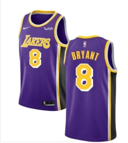Men's Los Angeles Lakers #8 Kobe Bryant Purple NBA Stitched Jersey Men's Los Angeles Lakers #8 Kobe Bryant Purple NBA Stitched Jersey
